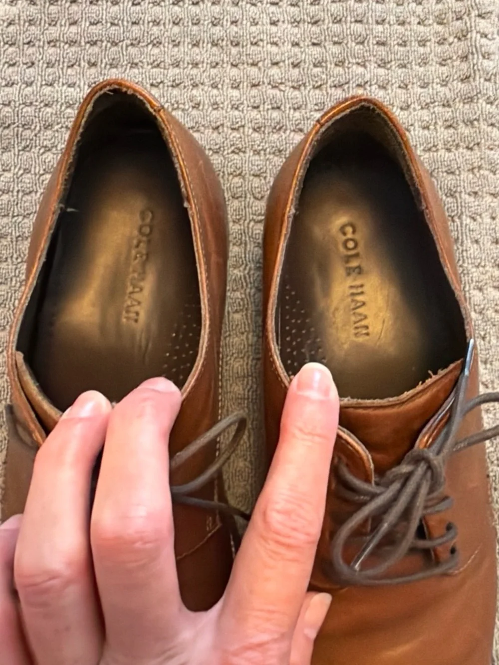 Cole Haan Brown Leather Oxfords